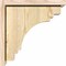 Ekena Millwork Pescadero Rough Sawn Corbel w/Backplate, Douglas Fir, 8"W x 14"D x 14"H COR08X14X14PEC01RDF - alternate 3